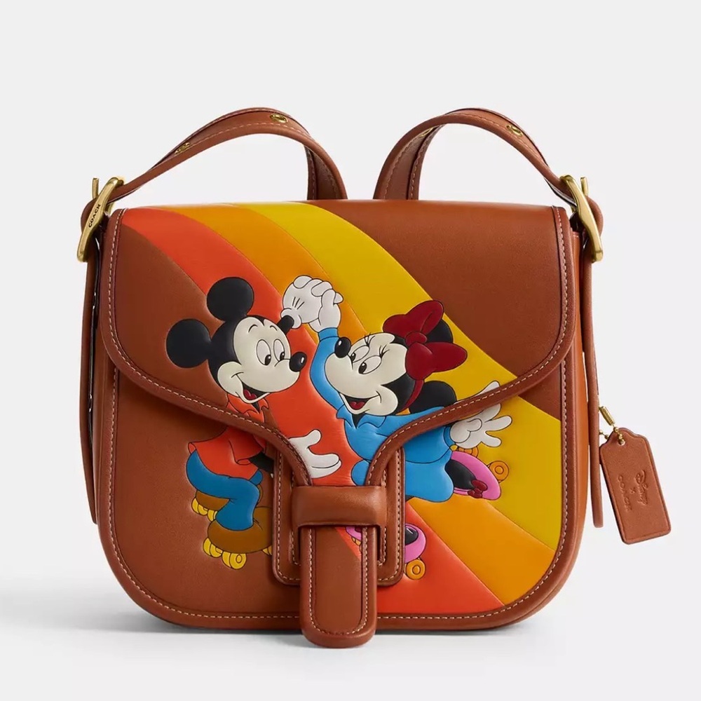 Sold ❌Coach Disney X Coach Courier Mickey Mouse Minnie Mouse Crossbody NWT